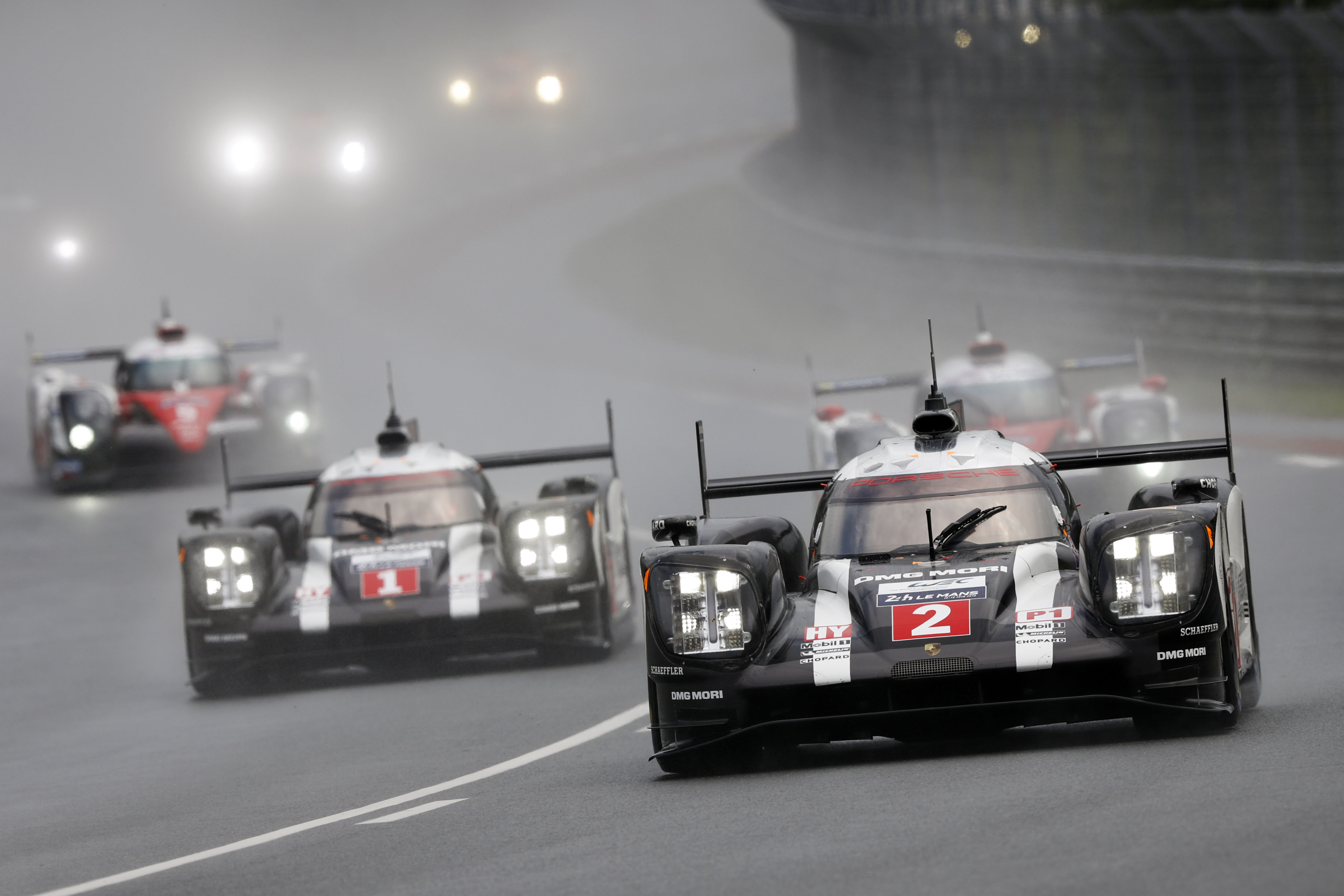 Porsche 919 Hybrid (2), Porsche Team: Romain Dumas, Neel Jani, Marc Lieb, Porsche Team (1): Timo Bernhard, Brendon Hartley, Mark Webber